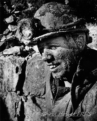 Author in Caving gear