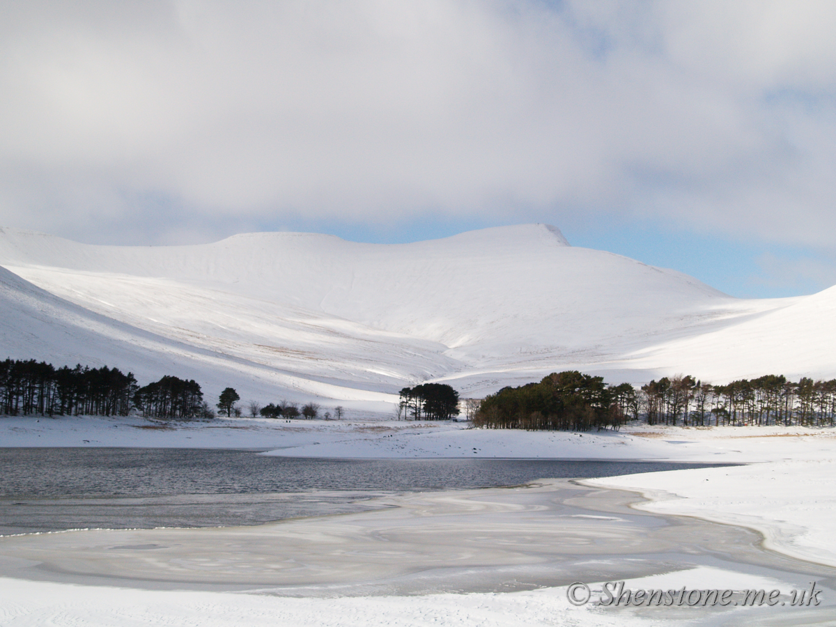 Pen y Fan and Corn Ddu from Upper Neuadd Reservoir