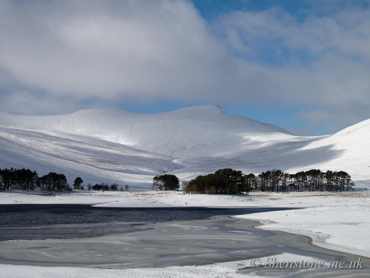 Pen y Fan and Corn Ddu from Upper Neuadd Reservoir