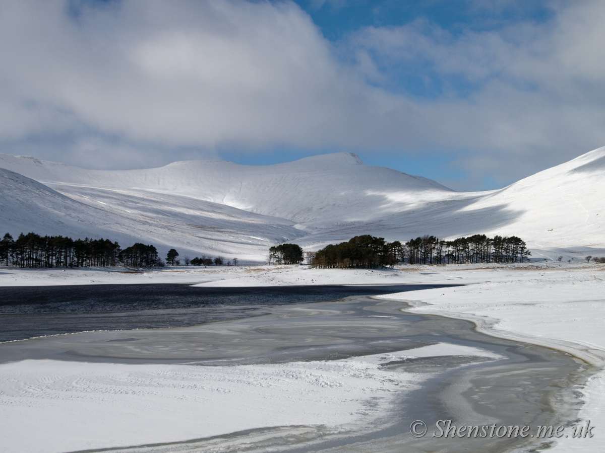 Pen y Fan and Corn Ddu from Upper Neuadd Reservoir