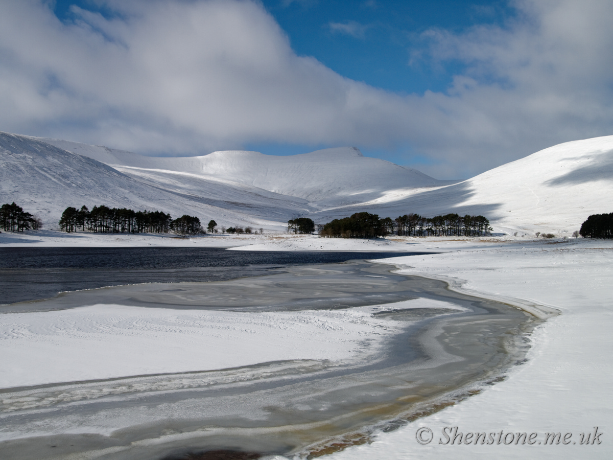 Pen y Fan and Corn Ddu from Upper Neuadd Reservoir