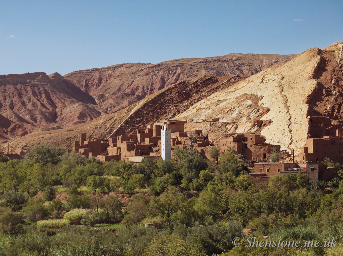 Moroccan Town in the Altas foothills