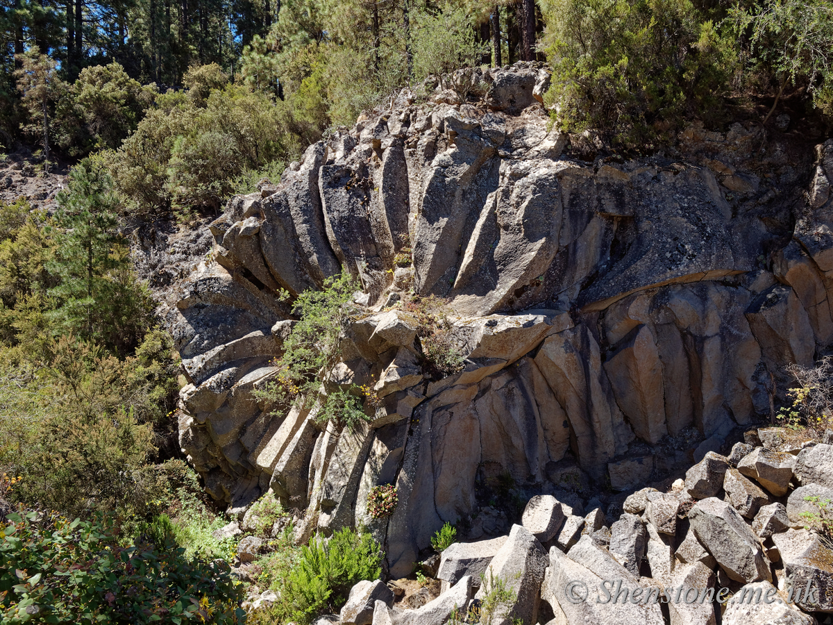 Radial Columnar Basalt on the way up Mount Teide