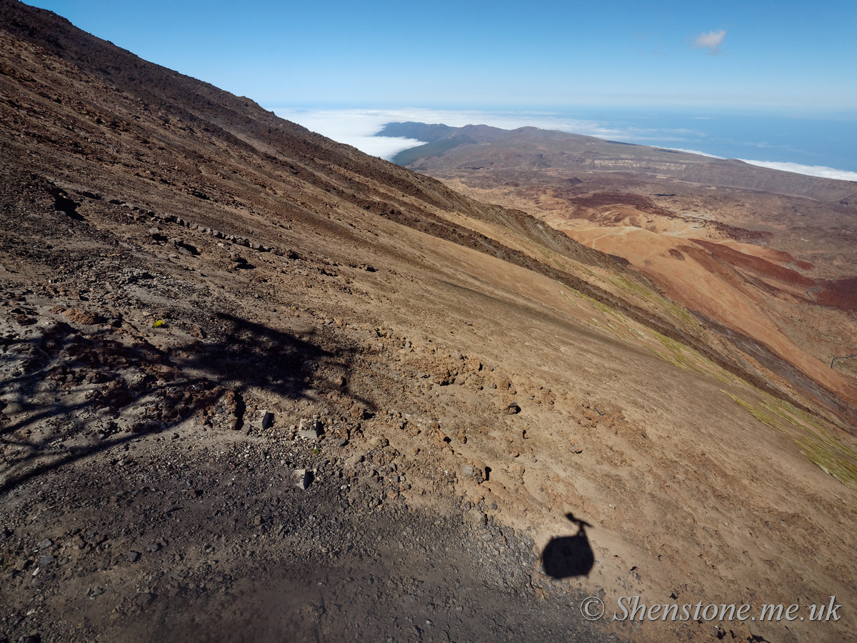 Las Canadas caldera: The devil's cauldron from Mount Teide / Pico del Teide