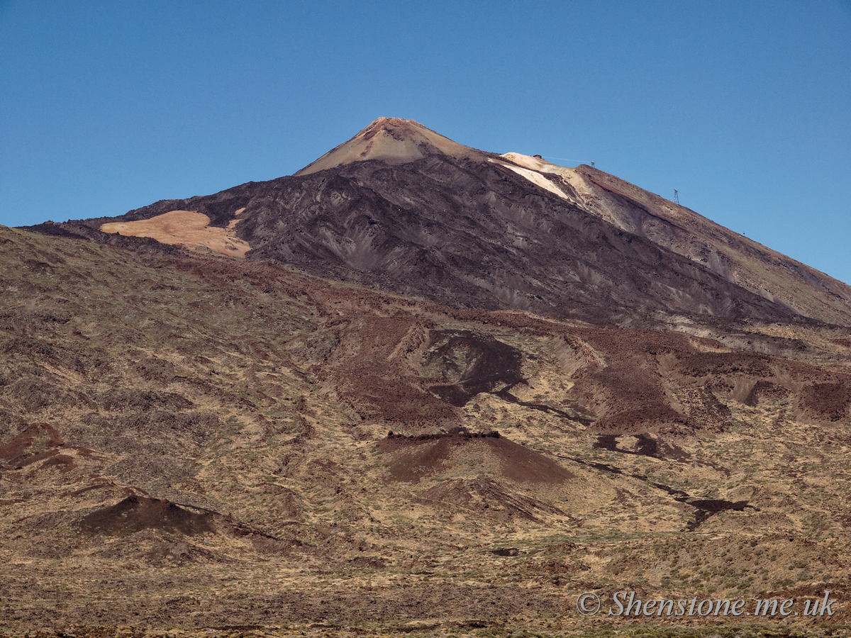 Mount Teide from Las Canadas caldera: The devil's cauldron