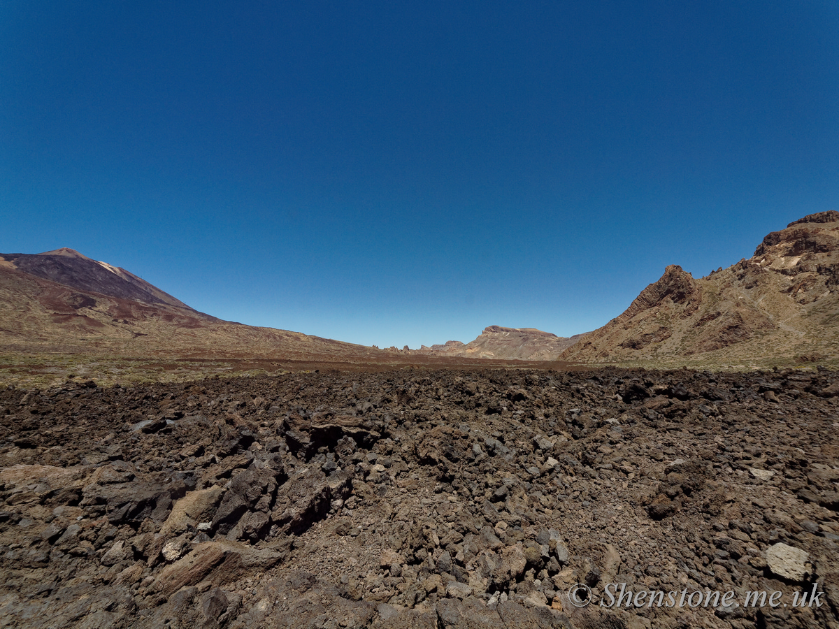 Mount Teide from Las Canadas caldera: The devil's cauldron