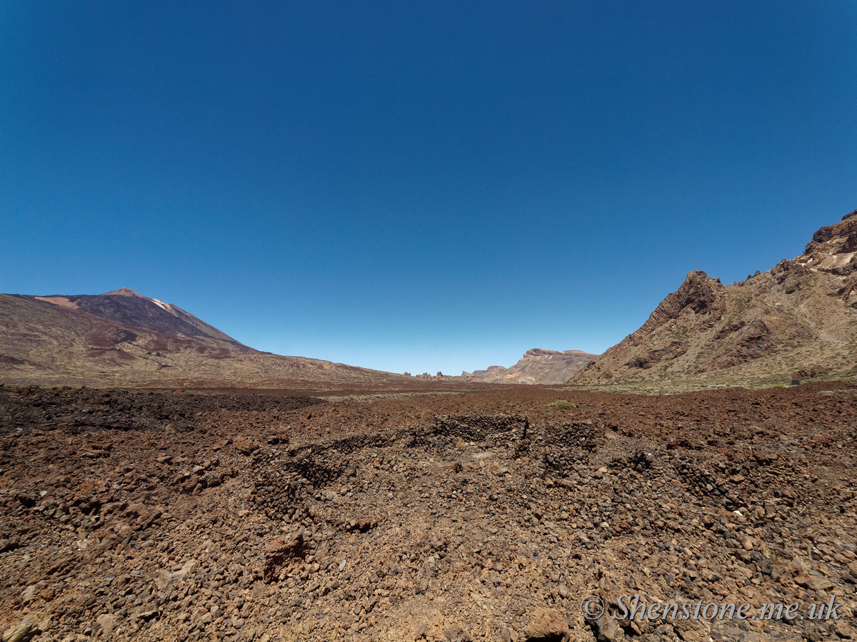 Mount Teide from Las Canadas caldera: The devil's cauldron