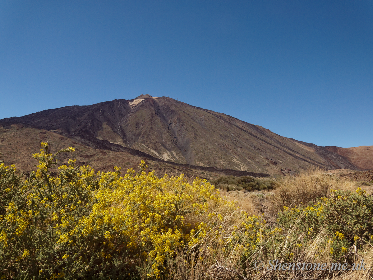 Mount Teide from Las Canadas caldera: The devil's cauldron