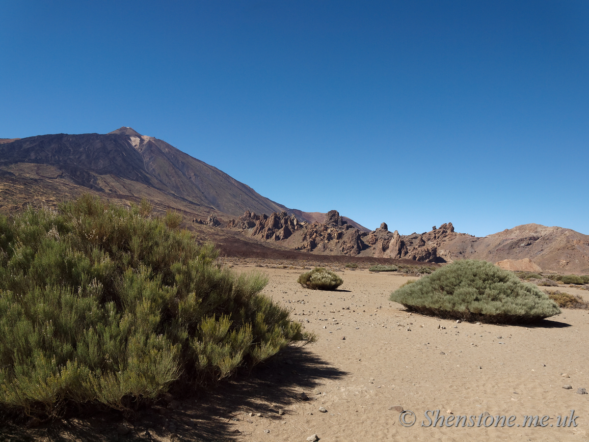 Mount Teide from Las Canadas caldera: The devil's cauldron