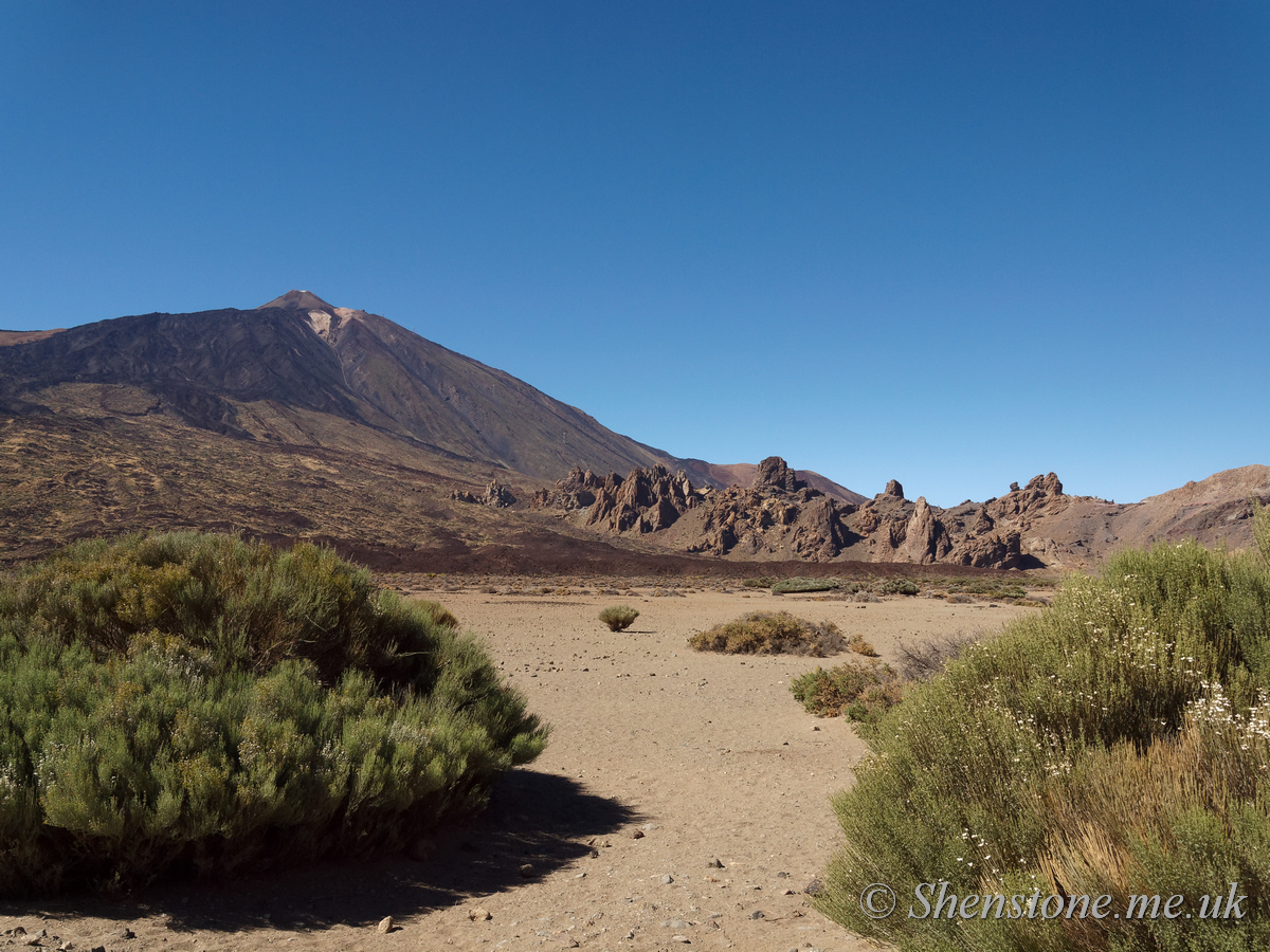 Mount Teide from Las Canadas caldera: The devil's cauldron