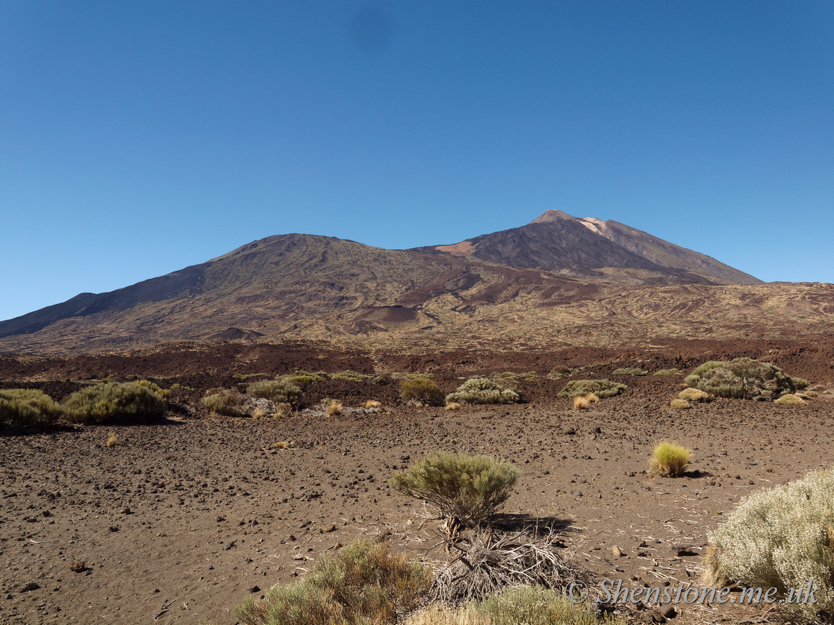 Mount Teide from Las Canadas caldera: The devil's cauldron