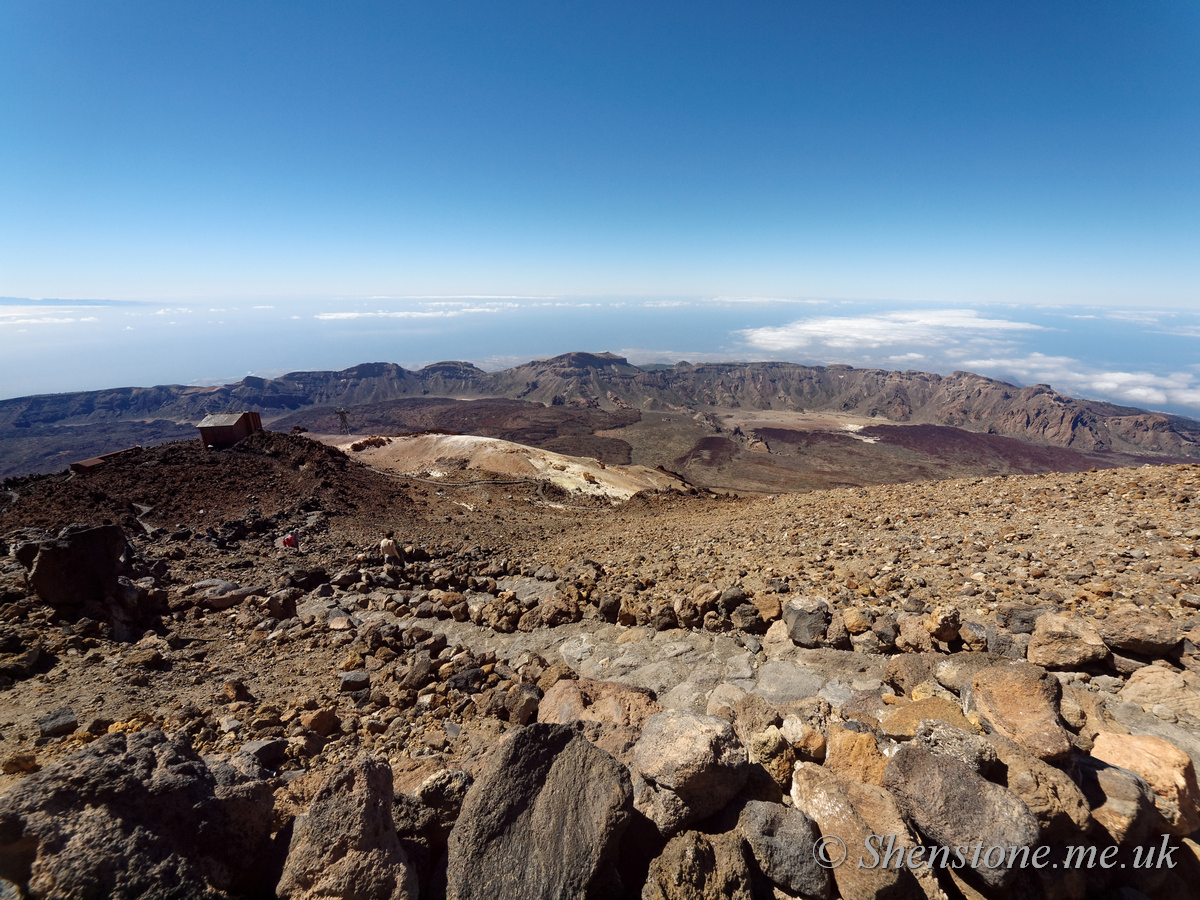 Las Canadas caldera: The devil's cauldron from Mount Teide 