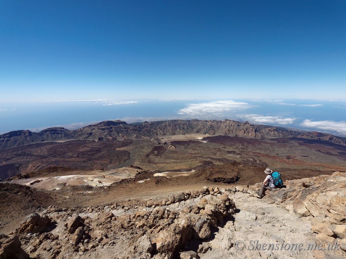 Las Canadas caldera: The devil's cauldron from Mount Teide 