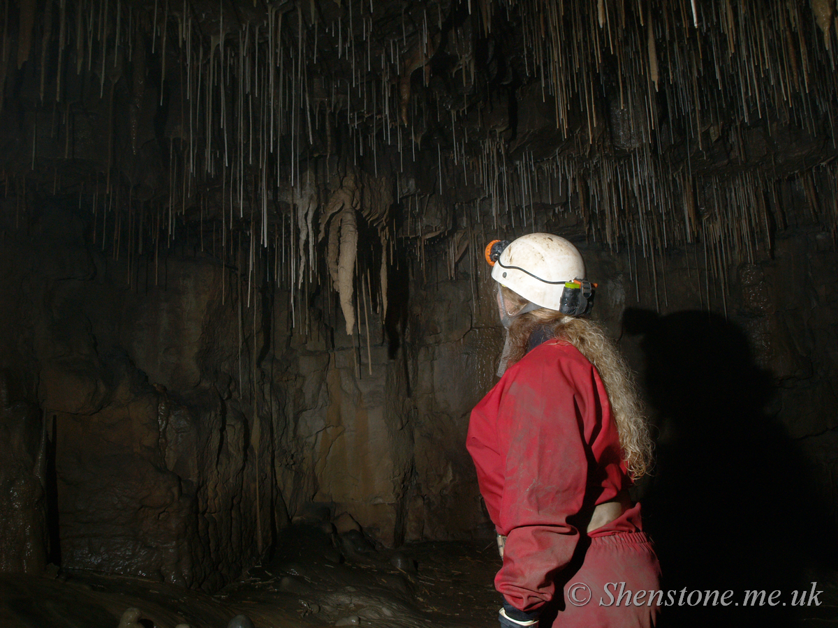 Chris Day in Ogof Craig y Fynnon (Rock and Fountain Cave), Wales, UK