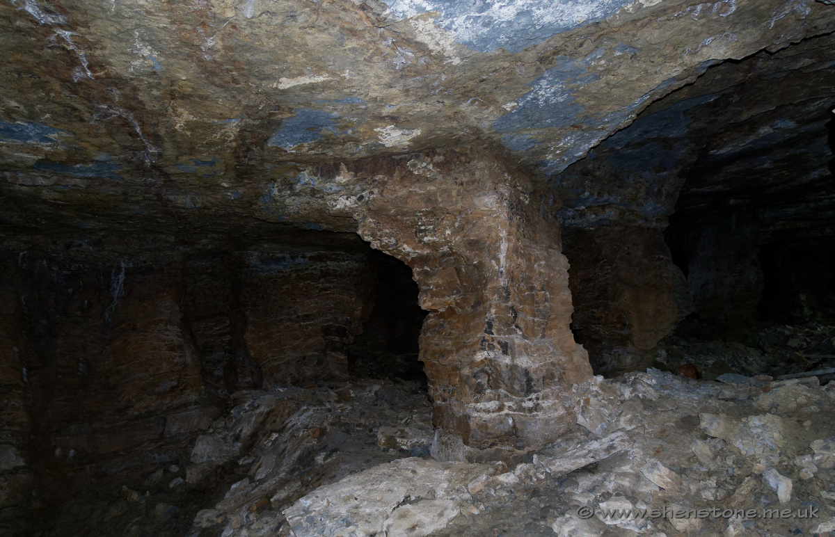 Pillar and Stall in Wenlock Limestone